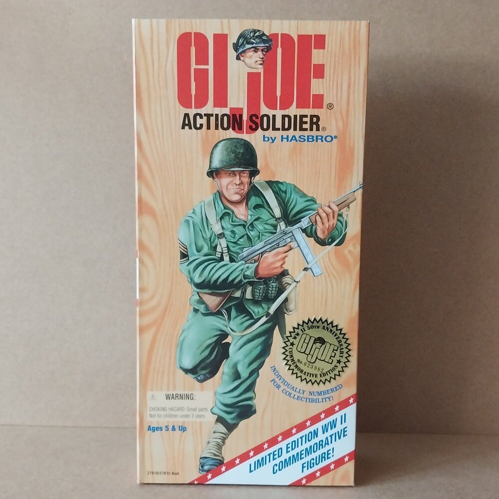 GI Joe Action Soldier by Hasbro Limited Edition WWII Commenorative Figure